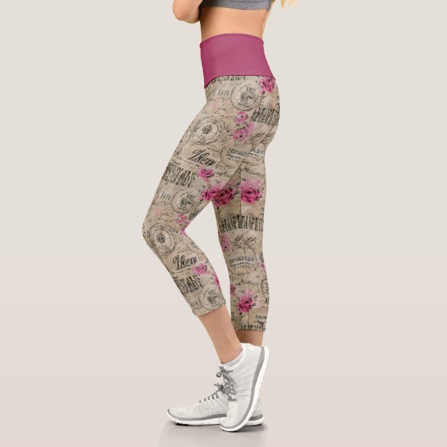 A French Ephemera Design Series 24 Capri Leggings (Left)