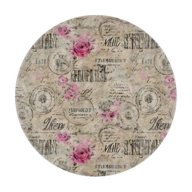 A French Ephemera Design Series 24 Cutting Board (Front)