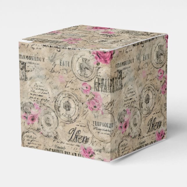 A French Ephemera Design Series 24 Favour Box (Front Side)