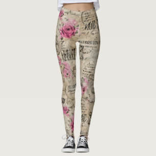 A French Ephemera Design Series 24 Leggings