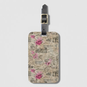 A French Ephemera Design Series 24 Luggage Tag