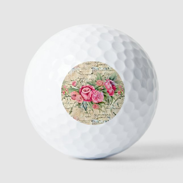 A French Ephemera Design Series 26 Golf Balls (Front)