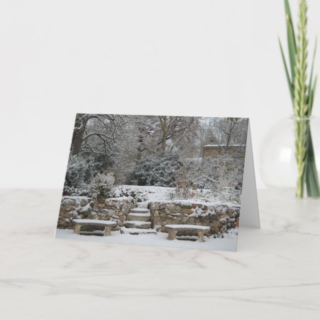 A French Seasons Greetings Holiday Card (Front)