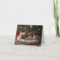A frenchy dog merry christmas