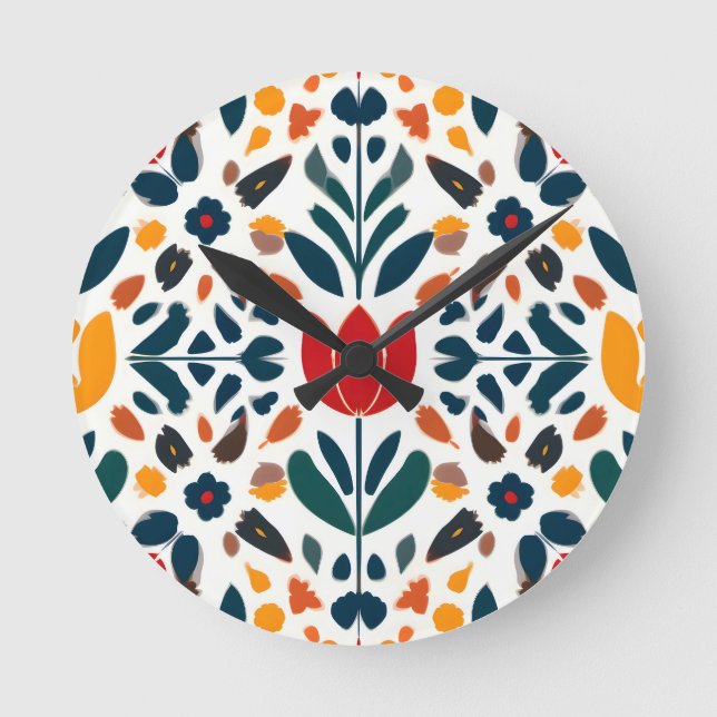 A Fresh Take on Nature Round Clock (Front)