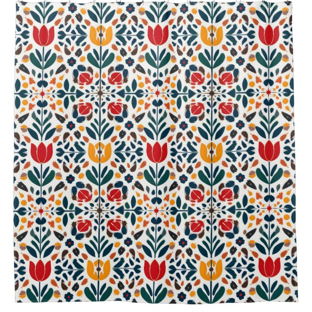 A Fresh Take on Nature Shower Curtain (Front)