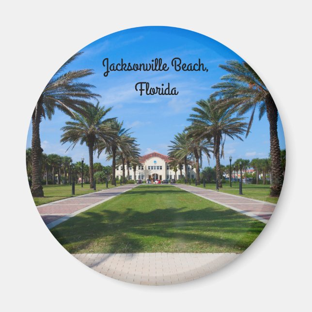 A fridge magnet from Jacksonville Beach, Florida (Front)