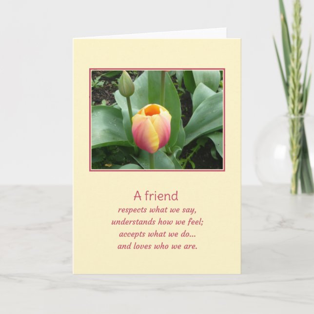 A friend... card (Front)