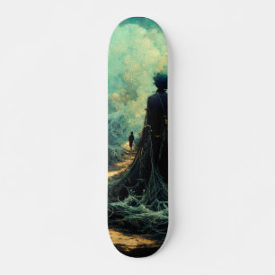 A friend from a dream land CG art Skateboard