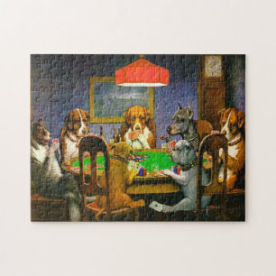 A Friend in Need Dogs Playing Poker 1903 Jigsaw Puzzle
