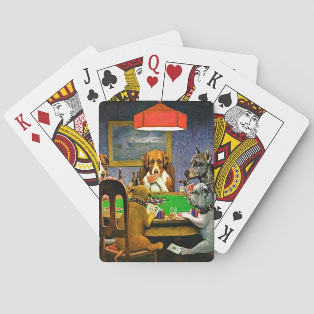 A Friend in Need, Dogs Playing Poker, Cards (Back)