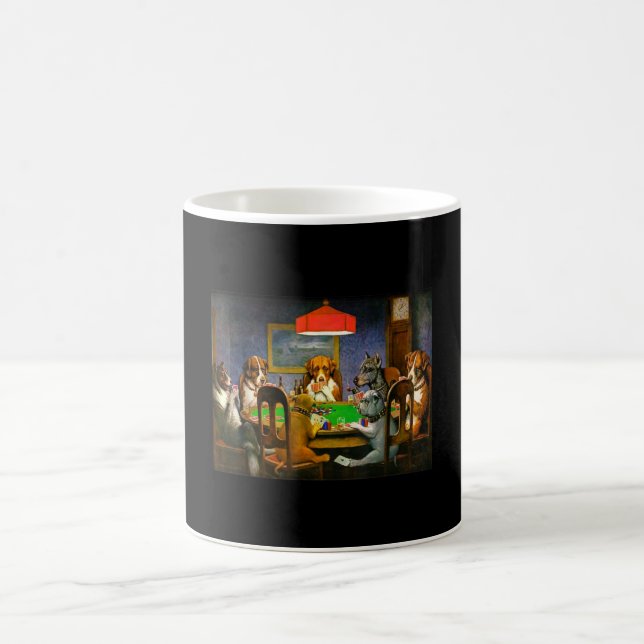 A Friend in Need (Dogs Playing Poker) Coffee Mug (Center)
