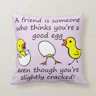 A Friend is Someone Funny BFF Saying Cushion