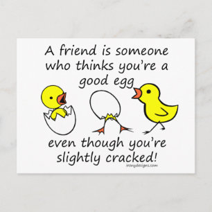 A friend is someone postcard