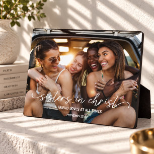 A Friend Loves at All Times Christian Friendship  Plaque