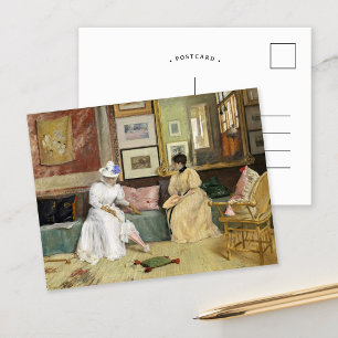 A Friendly Call   William Merritt Chase Postcard
