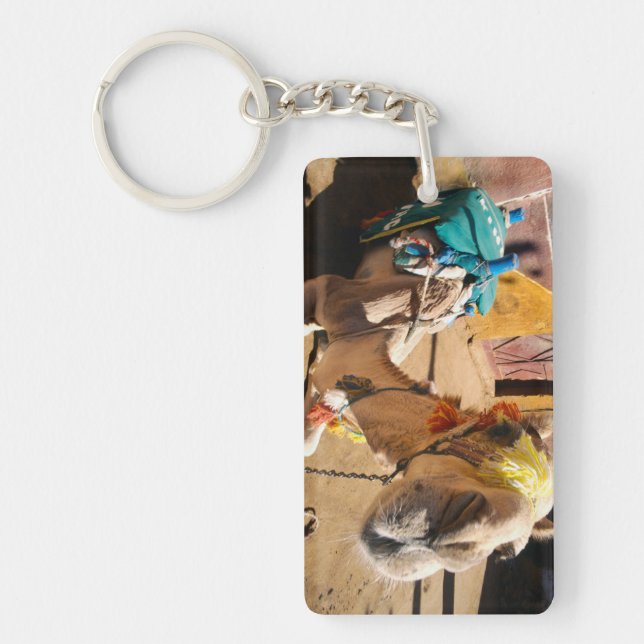 A friendly camel awaits its next rider, Cairo, Key Ring (Front)