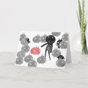 A friendly visit to the bunnyland 2014 card