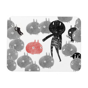 A friendly visit to the bunnyland 2014 magnet