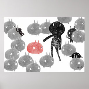 A friendly visit to the bunnyland 2014 poster
