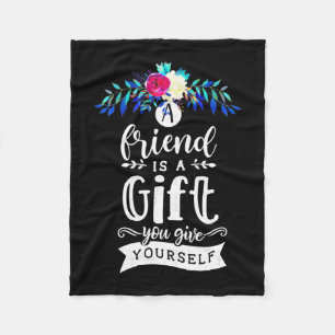 A Friends Is A Gift Fleece Blanket