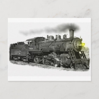 A Frisco Steam Train Postcard