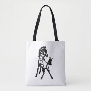 A Frisky Jumping Horse in the Wild Tote Bag
