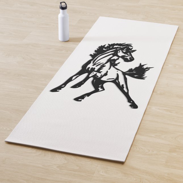 A Frisky Jumping Horse  Yoga Mat (In Situ)