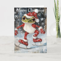 A Frog Ice Skating
