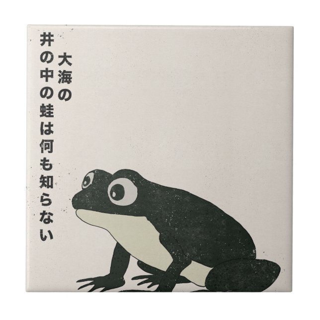 A frog in a well knows nothing of the great sea tile (Front)
