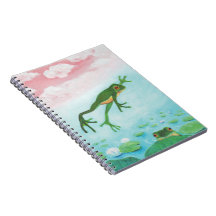 A Frog Jumps Into The Pond Illustration 