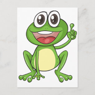 a frog postcard