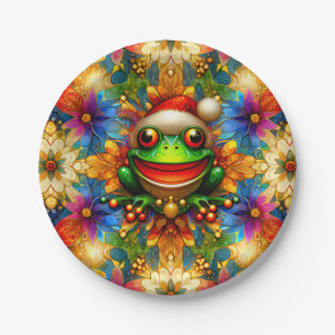 A FROG'S CHRISTMAS ~ Cute ~ Paper Plate