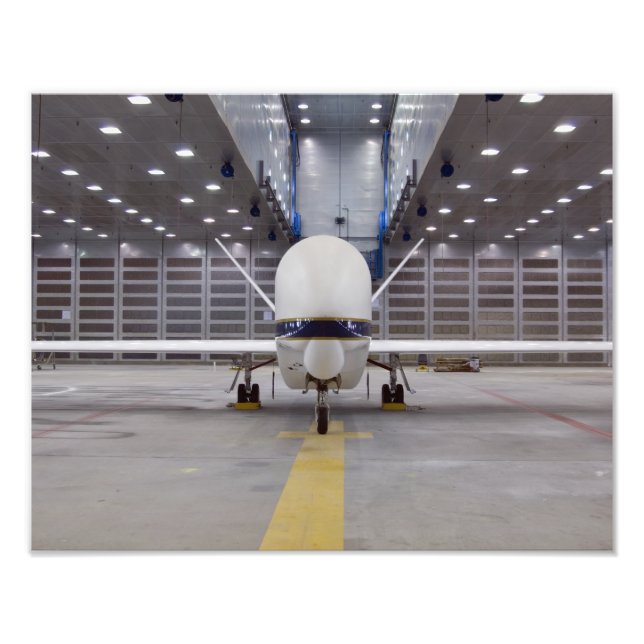 A front view of a Global Hawk unmanned aircraft Photo Print (Front)
