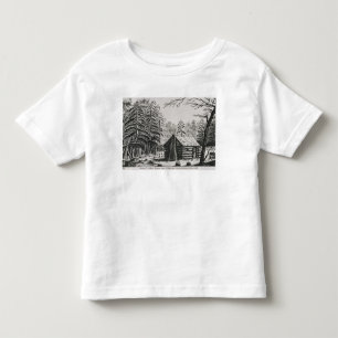 A frontier cabin, from 'The Pageant of America Toddler T-Shirt