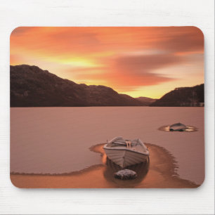 A Frozen Loch Ruthven, Uk Mouse Mat