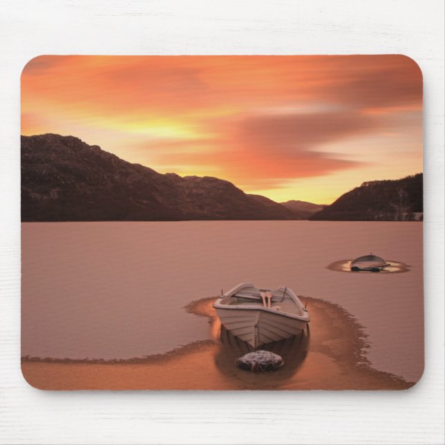 A Frozen Loch | Ruthven, Uk Mouse Mat (Front)