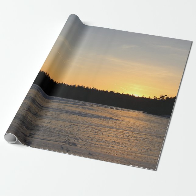 A Frozen Sunset Wrapping Paper (Unrolled)