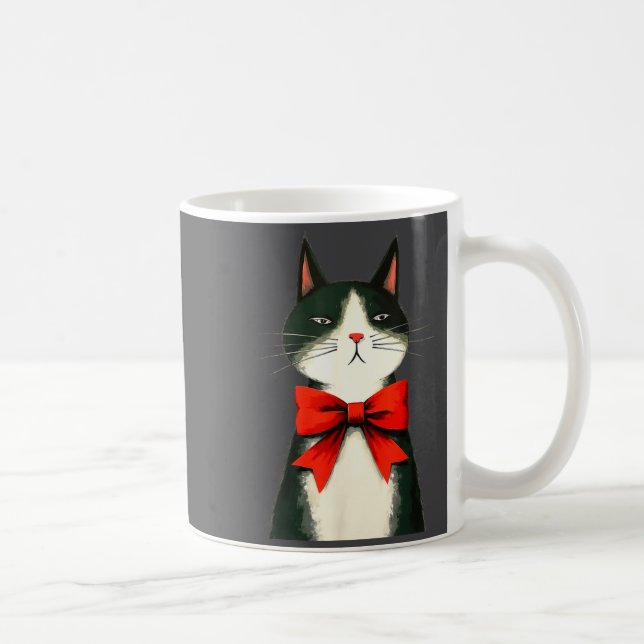 A Frumpy Holiday Cat Fun Design  Coffee Mug (Right)