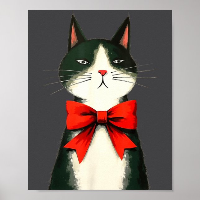 A Frumpy Holiday Cat Fun Design  Poster (Front)