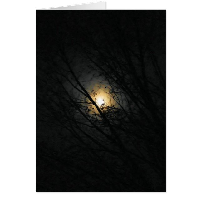 A Full Moon Makes it Creepy - Blank Inside Card (Front)