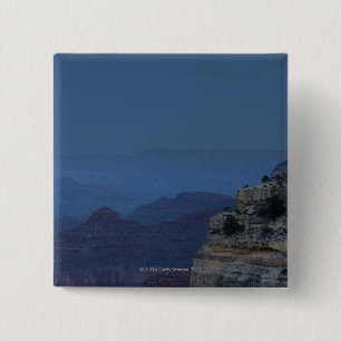 A full moon rises through a dusk sky at Hopi 15 Cm Square Badge