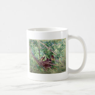 A Full Nest, Parents and Baby Birds Coffee Mug