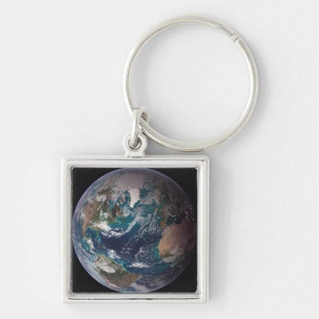 A full view of Earth showing global data 2 Key Ring (Front)