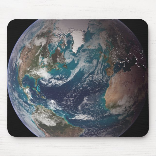 A full view of Earth showing global data 2 Mouse Mat (Front)