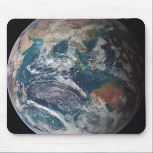 A full view of Earth showing global data Mouse Mat