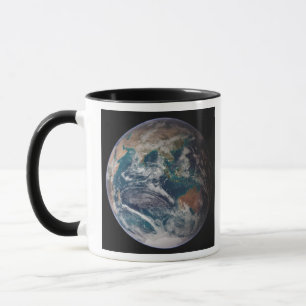 A full view of Earth showing global data Mug