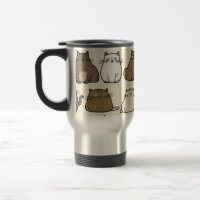 A Fun and Whimsical Cute Cat Design Travel Mug