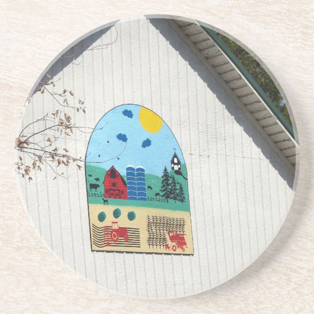 A Fun Barn Quilt Coaster (Front)