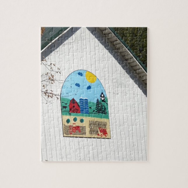 A Fun Barn Quilt Jigsaw Puzzle (Vertical)